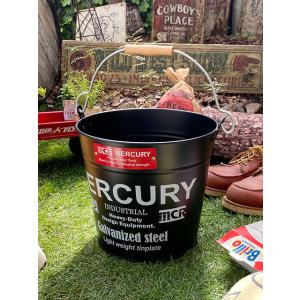 マーキュリーバケツ　レギュラーサイズ　10L　（マットブラック）　■　アメリカン雑貨　アメリカ雑貨　