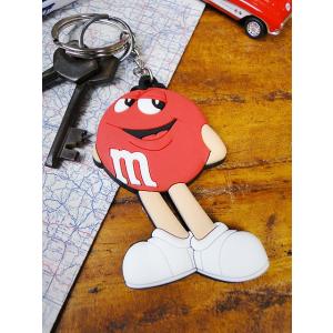 カンパニーキーホルダー　（m&amp;m's/レッド）　アメリカ雑貨　アメリカン雑貨