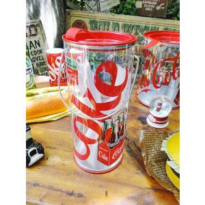 コカ・コーラブランド　クリアストレージ小物入れ　（カトラリーセット付き）　アメリカ雑貨　アメリカン雑...