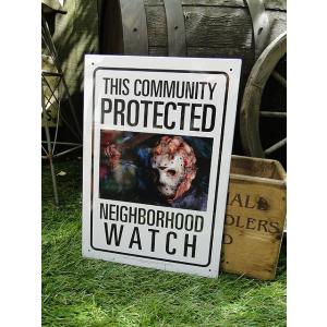 映画　13日の金曜日　ジェイソン　ティンサイン アメリカ雑貨 アメリカン雑貨