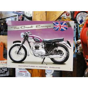 トライアンフのブリキ看板 タイガー T110 アメリカ雑貨 アメリカン雑貨 アメリカ 雑貨