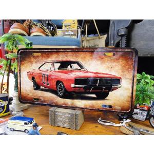 1969　ダッジ　チャージャー　ライセンスプレート　（GENERAL LEE）　アメリカ雑貨　アメリ...