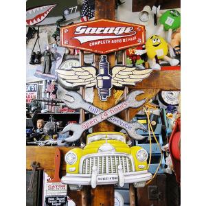アメリカンスタイル　ウォールデコ　ガレージ　ウォールサイン　（ガレージ　スパナ）　アメリカ雑貨　アメ...