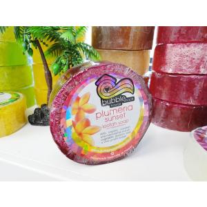 ハワイのセレブ達も愛用するオーガニックソープ　バブルシャック　ルーファソープ　（プルメリアサンセット...