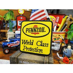 ペンズオイル　ワッペン　（スクエア）　アメリカ雑貨　アメリカン雑貨　おしゃれ　アイロン　ブランド　ア...