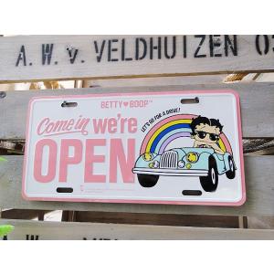 ベティ・ブープ　ライセンスプレート　（レインボードライブ）　アメリカ雑貨　アメリカンな雑貨屋さん　ミ...