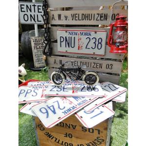 ニューヨーク州　USEDナンバープレート　（自由の女神バージョン）　アメリカ雑貨　アメリカン雑貨
