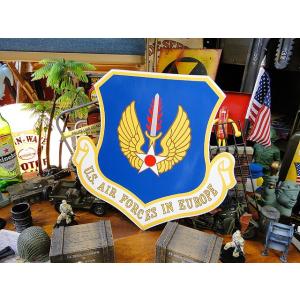 U.S.エアフォース　IN　EUROPE　エンブレムステッカー　（Lサイズ）　アメリカ雑貨　アメリカ...
