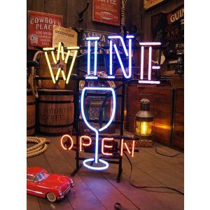 【即納】【在庫あり】 ワイン　オープン　ネオン管 ■ 【6ヶ月保証付き】 ■ アメリカ雑貨 アメリカ...