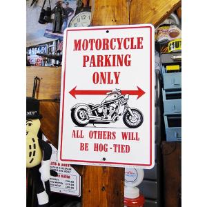 バイク専用駐車場　ミニパーキングサイン　■ アメリカン雑貨 アメリカ雑貨