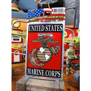 ミリタリープリズムステッカー　スクエア/Sサイズ　（U.S.マリーン）　アメリカ雑貨　アメリカン雑貨...
