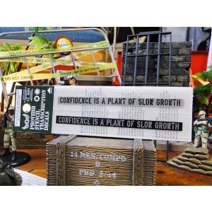 ことわざステンシル転写ステッカー　（信頼とはゆっくり育つ木である）　アメリカ雑貨　アメリカン雑貨