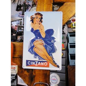 世界のお酒　3Dパブサイン　（チンザノ・レディ）　アメリカン雑貨 アメリカ雑貨