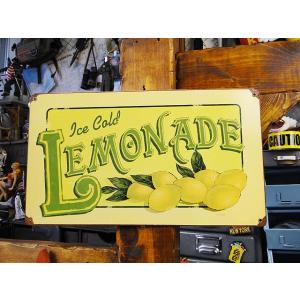 ★稀少な絶盤品★ レモネード　U.S.ヘヴィースチールサイン　アメリカ雑貨 アメリカン雑貨