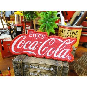 コカ・コーラブランド　ロゴワッペン　（エンジョイ）　アメリカ雑貨 アメリカン雑貨