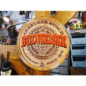 バドワイザー　ブリキ看板　（ビア樽）　■ アメリカン雑貨 アメリカ雑貨