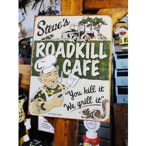 ロードキル・カフェ　ブリキ看板 アメリカン雑貨 アメリカ雑貨