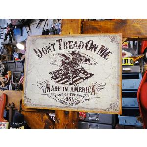 Don't Tread On Me　ブリキ看板　（星条旗＆イーグル）　■ アメリカン雑貨 アメリカ雑...