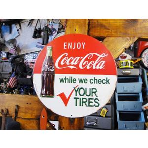 コカ・コーラブランド　エンボス・ティンサイン アメリカン雑貨 アメリカ雑貨