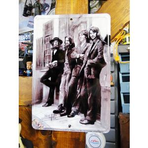 ビートルズ　ミニブリキ看板　（スケッチアート）　アメリカン雑貨　アメリカ雑貨