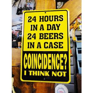 「一日中飲みっぱなし」　ミニジョーク看板　■ アメリカン雑貨 アメリカ雑貨