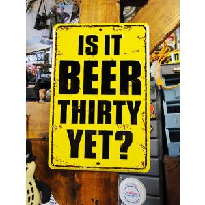 「ビールの時間はまだかい？」　ミニジョーク看板　アメリカ雑貨 アメリカン雑貨
