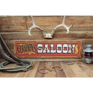 カウボーイサルーン　木製看板　アメリカ雑貨 アメリカン雑貨
