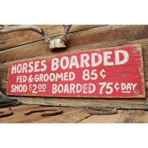馬の宿　木製看板　アメリカ雑貨 アメリカン雑貨