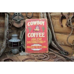 カウボーイコーヒーカクタス　木製看板　アメリカ雑貨 アメリカン雑貨