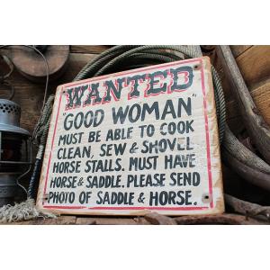 いい女求む！　木製看板　アメリカ雑貨 アメリカン雑貨