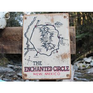 ニューメキシコ州マップ　木製看板　アメリカ雑貨 アメリカン雑貨