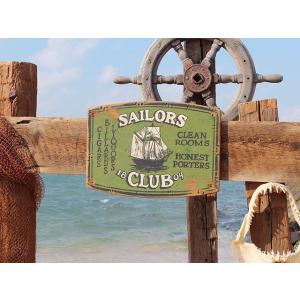 船乗り達の宿セーラークラブ　木製看板　アメリカ雑貨 アメリカン雑貨