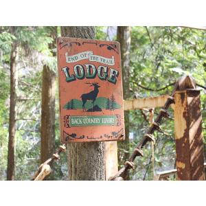 ロッジ・ザ・ディアー　木製看板　アメリカ雑貨 アメリカン雑貨