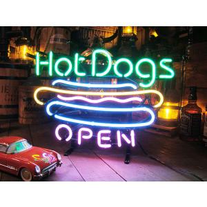 【即納】【在庫あり】ホットドッグ　ネオン管 ■ 【6ヶ月保証付き】 アメリカ雑貨 アメリカン雑貨