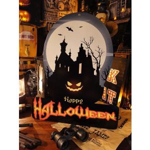 【即納】【在庫あり】ハロウィン　U.S.ヘヴィースチールサイン　（ホーンテッドマンション）　アメリカ...