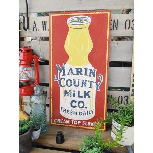 昔のアドバタイジング　ウッドサイン　（マリンカントリー）　アメリカ雑貨　アメリカン雑貨　木製看板