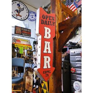 アメリカのアーケードサイン　ウォールオブジェ　（バー）　【両面デザイン】