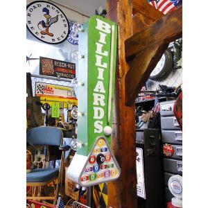 アメリカのアーケードサイン　ウォールオブジェ　（ビリヤード）　【両面デザイン】