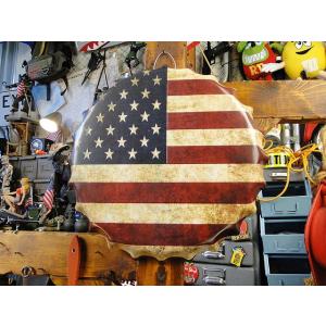 星条旗　ボトルキャップサイン　アメリカ雑貨　アメリカン雑貨