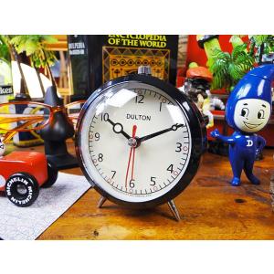 ダルトン　クォーツアラームクロック　（ブラック）　■　アメリカン雑貨　アメリカ雑貨　DULTON