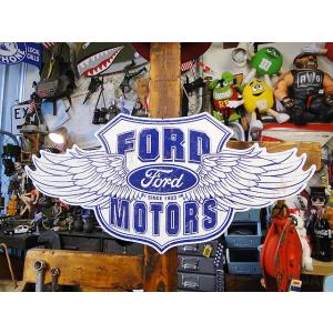 ド迫力！特大サイズ看板　フォード　ビッグサイズサイン　（ウイングロゴ） アメリカ雑貨