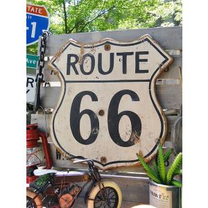 ルート66　ロードサイン木製看板　アメリカ雑貨　アメリカン雑貨