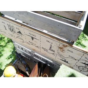 ルート66マップ 木製看板 アメリカン雑貨 ア...の詳細画像4
