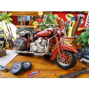 アメリカ国旗デザイン チョッパーモデル バイク インテリア ハーレー ブリキオブジェ （星条旗チョッパー） バイク イージー