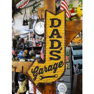 「お父さんのガレージはこちら！」　アローサイン　■　アメリカ雑貨　アメリカン雑貨