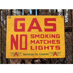 アメリカンガレージ　ウッドサイン　シリーズ第三弾　（GAS NO SMOKING）　アメリカ雑貨 ア...