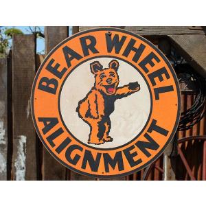 アメリカンガレージ　ウッドサイン　シリーズ第三弾　（ベアーホイールアライメント）　アメリカ雑貨　アメ...