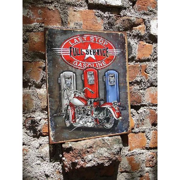 レジェンズ　ラストストップ　ブリキ看板　■ アメリカン雑貨 アメリカ雑貨