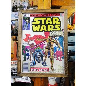 ポスターフレーム　（スターウォーズ/ドロイドワールド）　ポスター＆木製フレームのセット ■ アメリカ...