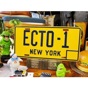 映画　ゴーストバスターズ　ECTO-1　ライセンスプレート　アメリカ雑貨　アメリカン雑貨